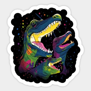 Alligator Fathers Day Sticker